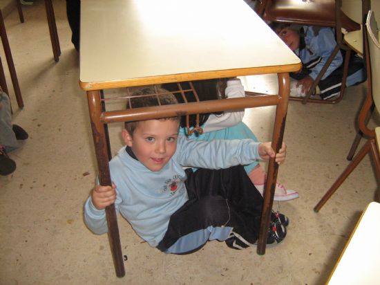 PROTECCIN CIVIL DE TOTANA IMPARTE EN EL COLEGIO SAN CRISTBAL DE ALEDO CHARLAS PREVENTIVAS Y DE ACTUACIN FRENTE A TERREMOTOS