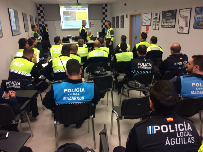 Ms de 35 agentes de la Polica Local de diferentes municipios del Guadalentn finalizan el curso sobre delitos contra la seguridad vial y deteccin de drogas en los conductores