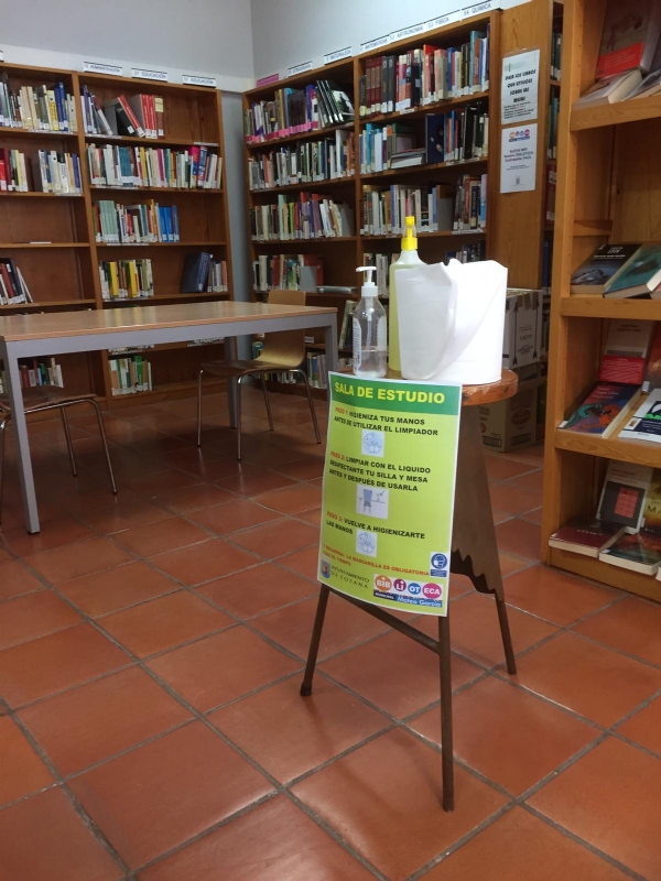 Desde hoy lunes 24 de mayo, se ampla el nmero de puestos de estudio y el aforo de la Biblioteca Municipal Mateo Garca