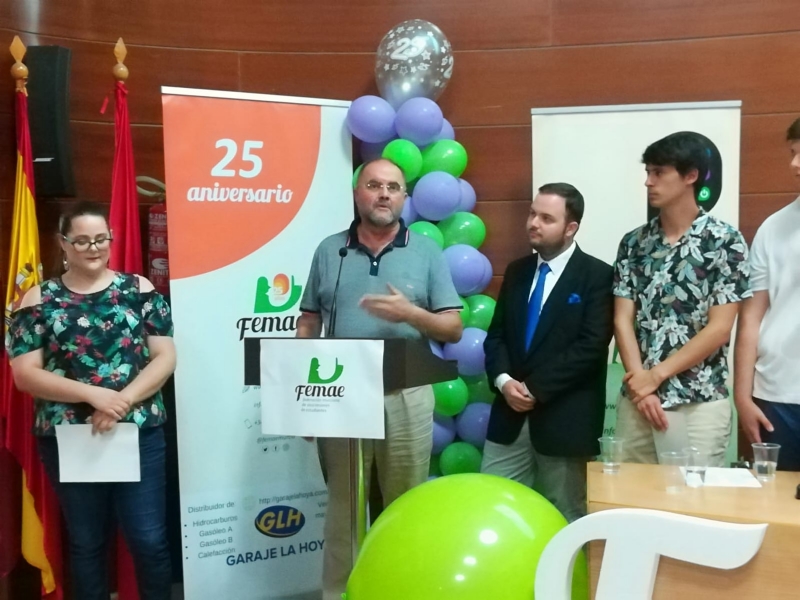 Autoridades municipales asisten al XXV Aniversario de la Federación Murciana de Asociaciones de Estudiantes (Femae) en una gala que se celebró en el edificio Moneo