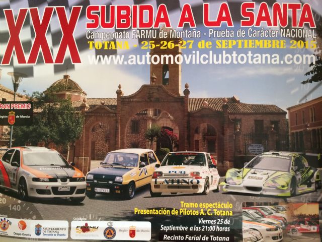 La XXX Subida a La Santa ya calienta motores para este fin de semana, prueba de carácter nacional y puntuable para el Campeonato de Murcia de Montaña2015
