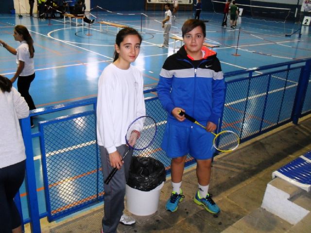 La Final Regional de Bádminton de Deporte Escolar, celebrada en las Torres de Cotillas, tuvo representación totanera con los centros de enseñanza "Juan de la Cierva" y "Reina Sofía"