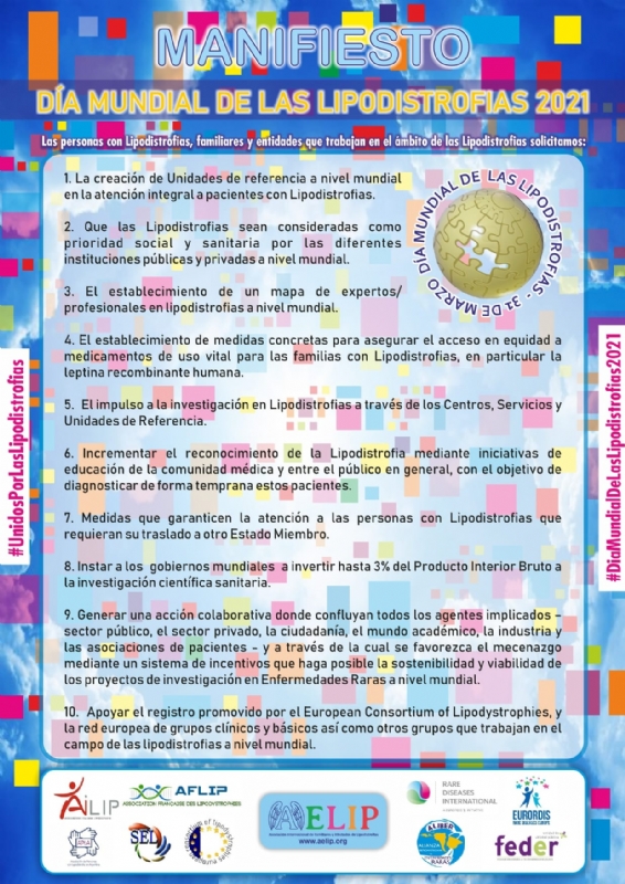 Totana se sumar al Manifiesto del Da Mundial de las Lipodistrofias que se celebra el prximo da 31 de marzo