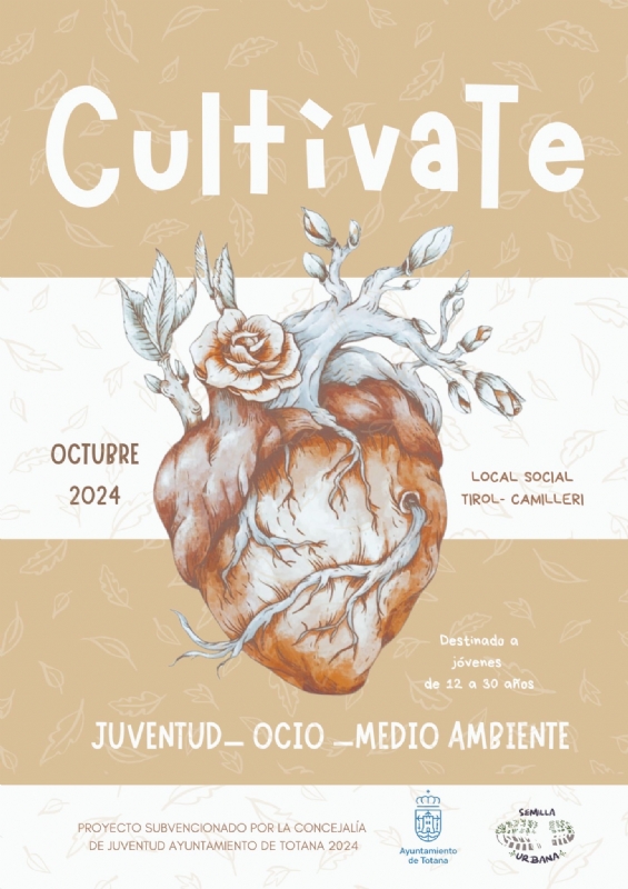 La Asociación Semilla Urbana promueve el proyecto "Cultívate" con la organización de numerosas actividades juveniles en octubre de ocio y medio ambiente