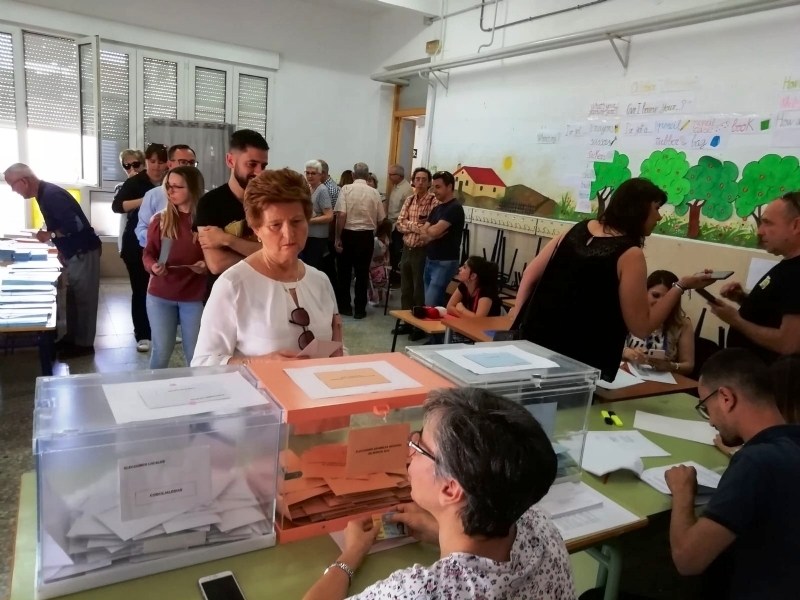La participacin de electores en el municipio de Totana asciende al 35,95% por ciento, a las 14:00 horas; 3,5 puntos porcentuales menos que hace cuatro aos (Primer Avance)