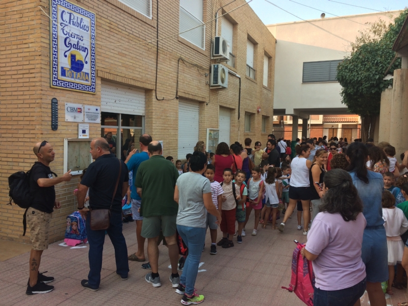 El curso escolar 2018/19 en el municipio de Totana comenzar en Educacin Infantil y Primaria el 7 de septiembre; en ESO y Bachillerato el 14 y en FP el 21 del mismo mes