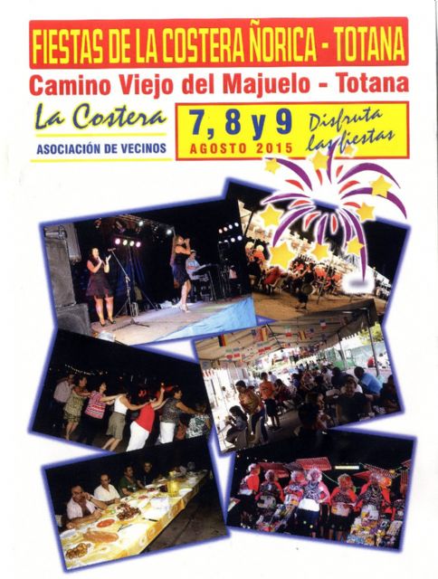 Las fiestas de La Costera-orica se celebrarn en el Camino Viejo del Majuelo del 7 al 9 de agosto, organizadas por la Asociacin de Vecinos de esta diputacin