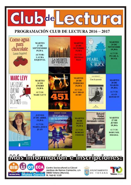 El Club de Lectura retoma las reuniones con el análisis de la novela "Como agua para chocolate" a partir de finales de septiembre