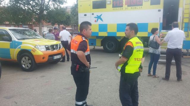 Servicios de emergencias municipales participan en el operativo de coordinacin de seguridad y emergencias con la simulacin de un accidente qumico en Totana