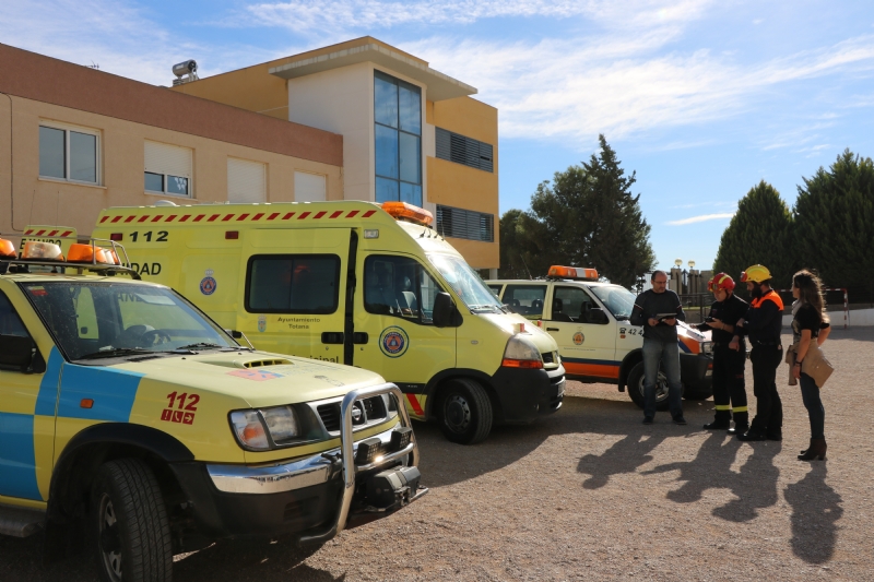 Proteccin Civil realiza un simulacro de incendio en el CEIB Guadalentn de la pedana de El Paretn-Cantareros