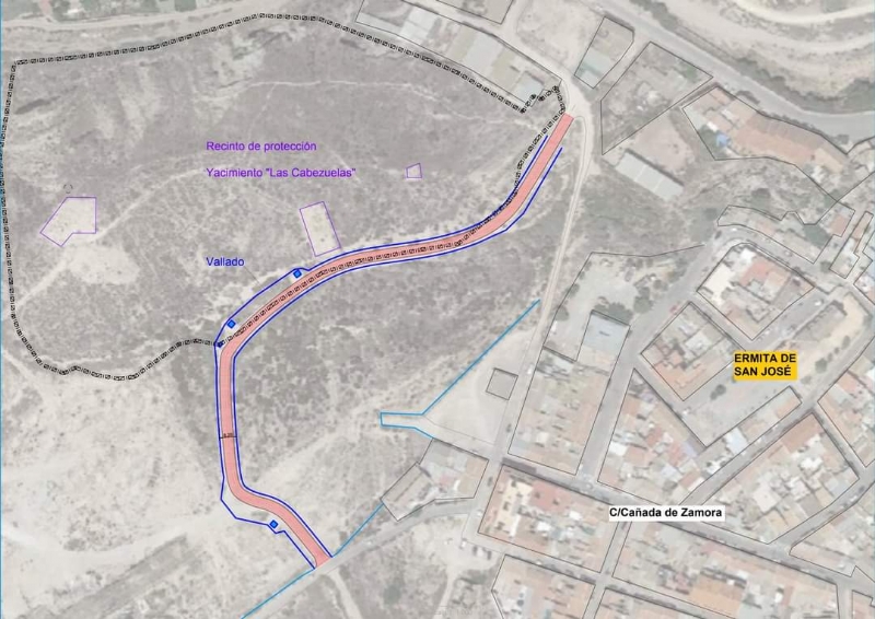 Se habilitar un itinerario alternativo de acceso al barrio de San Jos como vial de uso pblico desde la zona de El Caico