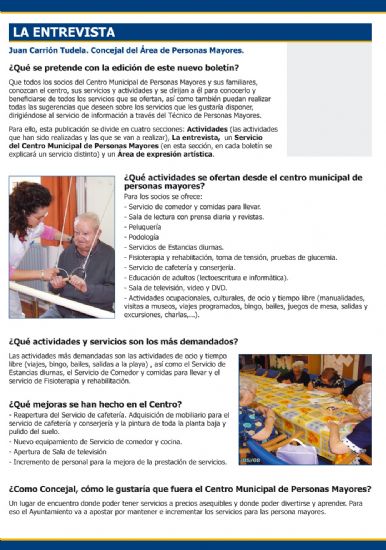 EL CONCEJAL DE SERVICIOS AL CIUDADANO PRESENTA EL NUEVO BOLETN INFORMATIVO 