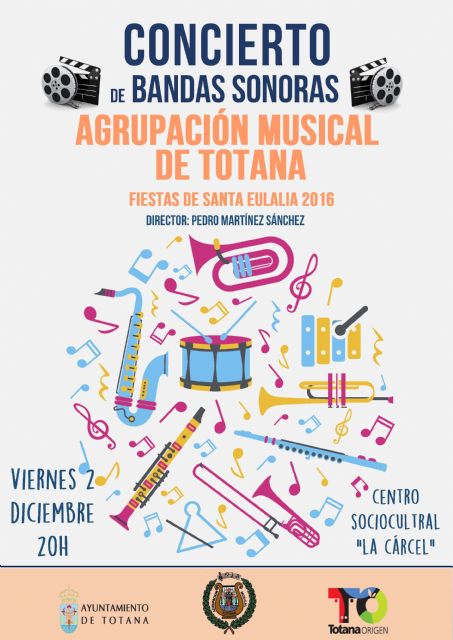 La Agrupacin Musical de Totana celebra un concierto con motivo de las fiestas de Santa Eulalia, en el que se realizar un reconocimiento pblico a Ceferino Ayala Garca