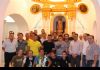 LA PLANTILLA DE LA U.D. PARETÓN REALIZA LA TRADICIONAL OFRENDA FLORAL A LA VIRGEN DE NUESTRA SEÑORA DEL ROSARIO ANTE LA PRESENCIA DE AUTORIDADES MUNICIPALES
