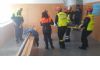 Alumnos del CEIP "Tierno Galván" de Totana participan en un simulacro de evacuación del edificio en caso de incendio