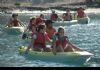 UN TOTAL DE 35 ALUMNOS DEL COLEGIO "REINA SOFÍA" DE TOTANA PARTICIPAN EN EL PROGRAMA DE ACTIVIDADES DEPORTIVAS Y RECREATIVAS EN CONTACTO CON EL MAR, QUE TUVO LUGAR EN EL PUERTO DEPORTIVO DE ÁGUILAS