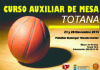 Este sábado comienza el "Curso de Auxiliar de Mesa de Baloncesto" que organizan el Comité de Árbitros de la Región, la Concejalía de Deportes y el C.B. Totana