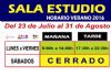 La Sala de Estudio del Centro Sociocultural "La Cárcel" tiene nuevo horario de verano del 23 de julio al 31 de agosto